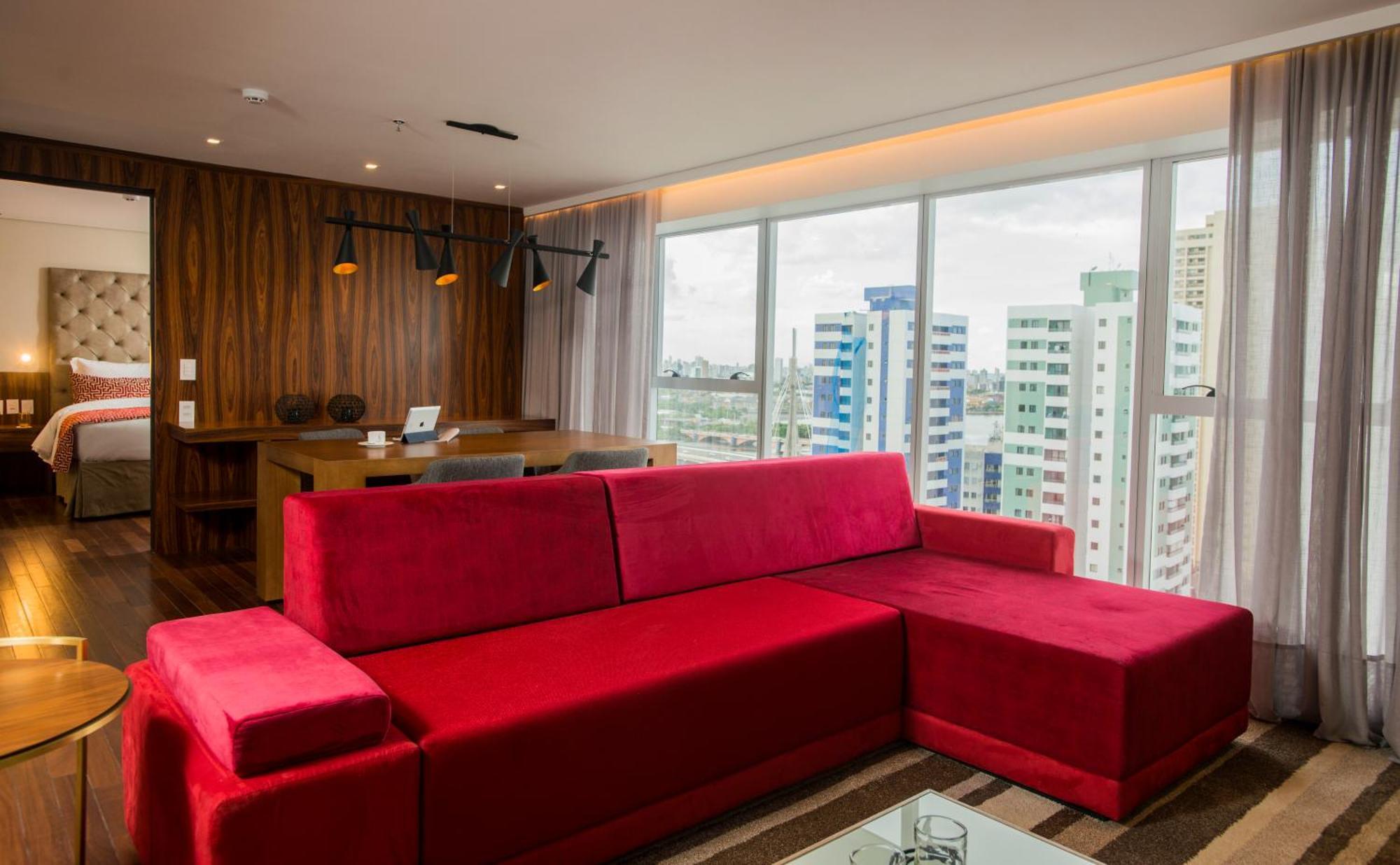 Hotel Luzeiros Recife Pokoj fotografie A modern living room